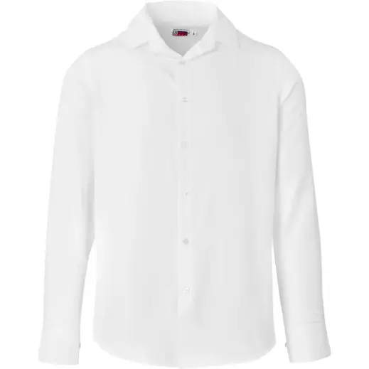 Mens Long Sleeve Wallstreet Shirt White Front